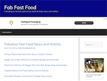 Tablet Screenshot of fabfastfood.com